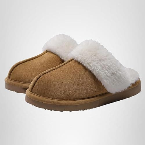 Litfun Women's Fuzzy Memory Foam Slippers Fluffy Winter House Shoes Indoor and Outdoor thumbnail 8
