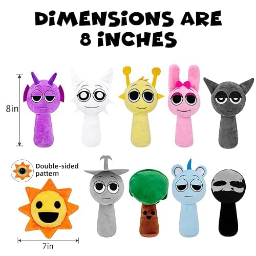 Plush Toys, Horror Games Plushies Toy for Fans, Soft Stuffed Animal Pillow Figure Doll Christmas Birthday Gifts for Adult Kids (20Pcs) thumbnail 4