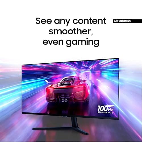 Samsung 34" ViewFinity S50GC Series Ultrawide QHD Monitor, 100Hz, 5ms, HDR10, AMD FreeSync, Ultrawide Screen, Eye Care, Thin Bezels, PIP, PBP, LS34C50DGANXZA, 2023, Black thumbnail 4