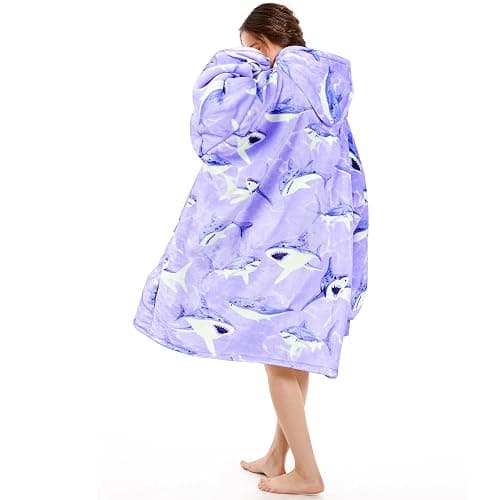 Narecte Cozy Oversized Blanket Hoodie Wearable Blanket Adults Soft Hooded Blanket Hoodie Birthday Gifts for Women Christmas thumbnail 2
