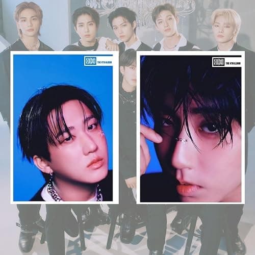 STRAY-KIDS Posters,9PCS STRAY-KIDS Poster Wall Painting Postable Photos for Birthday Party Home Decoration(Blue) thumbnail 3