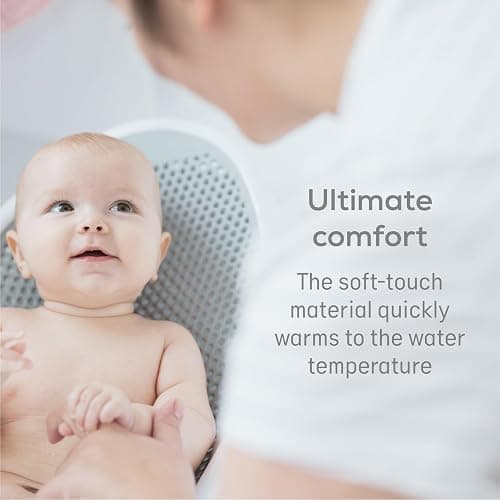 Angelcare Soft Touch Baby Bath Support -Grey- Water Level Indicator, Non-Slip, Comfortable & Safe for Newborns & Infants up to 6 Months thumbnail 6