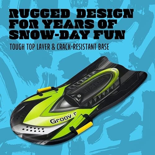 Flexible Flyer Snow Rocket Premium Foam Sled for Kids and Adults - 42" Snow Sled, 1 or 2 Person Winter Toboggan Slider with Handles, Extremely Lightweight, For Ages 5 & Up thumbnail 6