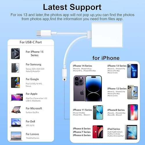 Loydia SD Card Reader, 2 in 2 USB C to Micro-SD Card Viewer Reader, Type C OTG Adapter Lightning Memory Card Adapter, Dual Slot for SD/MicroSD/SDHC/SDXC, Plug and Play thumbnail 7