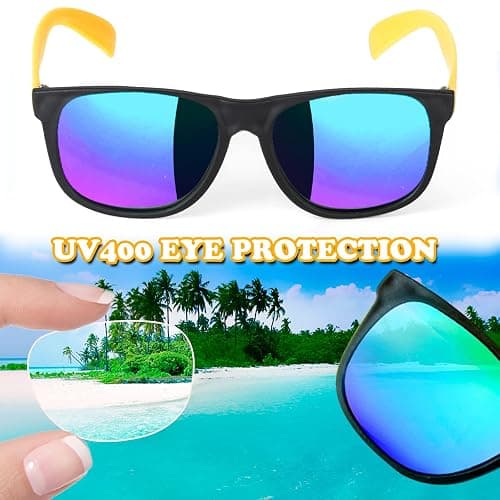 Sunglasses Bulk for Party favors, 48 Pack Neon Plastic Sunglasses with UV400 Protection, Great Gift for Birthday Supplies, Graduation, Summer Pool Beach Party favors, Goody Bag Filler for Boys Girls thumbnail 5