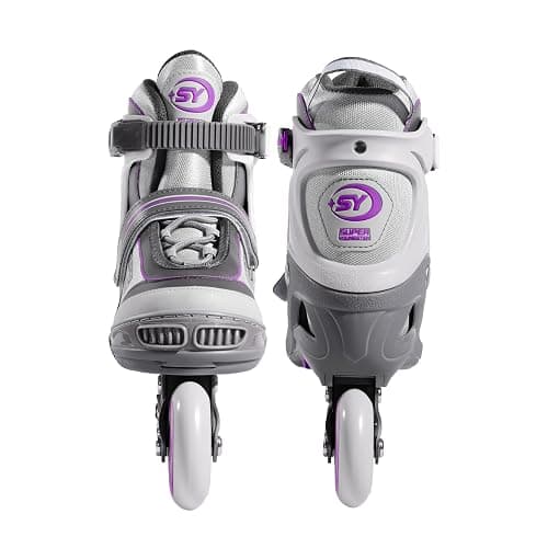 SUPER YOUNGSTER Women's Adjustable Inline Skate, Roller Skates Blades for Female Adults thumbnail 3