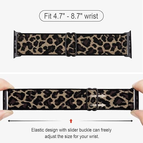 4 Pack Stretchy Solo Loop Compatible with Apple Watch Bands 38mm 40mm 41mm 42mm 44mm 45mm 46mm 49mm Women Men, Sport Nylon Elastic Straps Wristbands for iWatch Series 10 9 8 7 6 5 4 3 11 Ultra/SE 3 2 thumbnail 2
