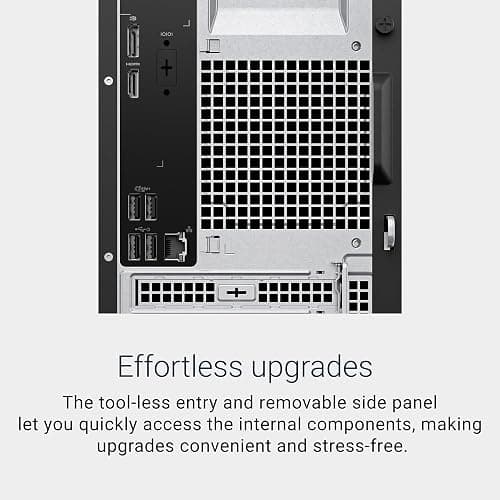 Dell Tower Desktop ECT1250 - Intel Core Ultra 7-265 Processor, Intel UHD Graphics, 16GB DDR5 5600MT/s Memory, 1TB M.2 SSD, 3.0 SD Card Reader, Wired Keyboard and Mouse, Basic Onsite Service thumbnail 4