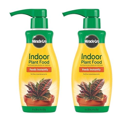 Miracle-Gro Indoor Plant Food, Liquid Plant Food for Houseplants, Snake Plants, Peace Lilies, Flowers, Vegetables, Herbs and More, 8 oz., 2-Pack - Image 1