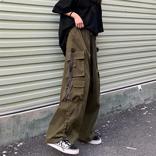 Women Joggers Goth Y2K Baggy Loose Pants Outdoor Cargo Pants Punk Streetwear thumbnail 6