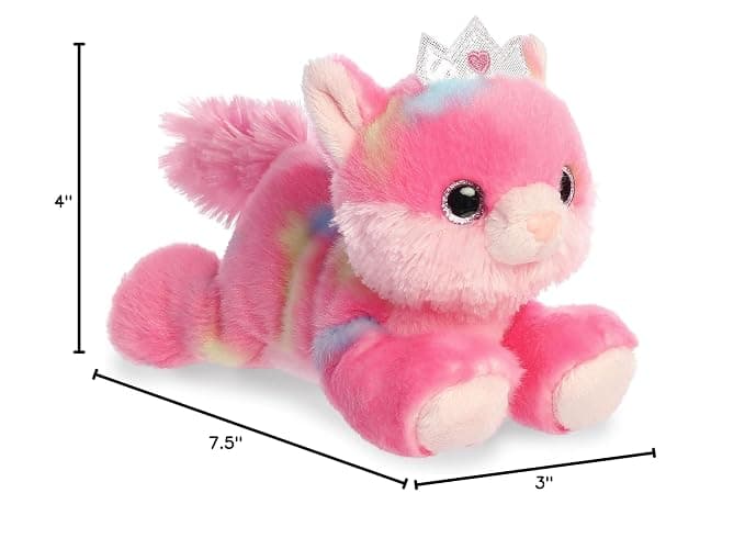 Aurora® Vibrant Bright Fancies™ Princess Frutti Kitty™ Stuffed Animal - Eye-Catching Fun - Delightful Cuddles - Pink 7 Inches thumbnail 2