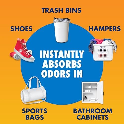 Arm & Hammer Fresh Effects Odor Neutralizing Baking Soda Pouches, Unscented Deodorizer for Long Lasting Freshness in Shoes, Gym Bags, & Small Spaces, 5 count thumbnail 3
