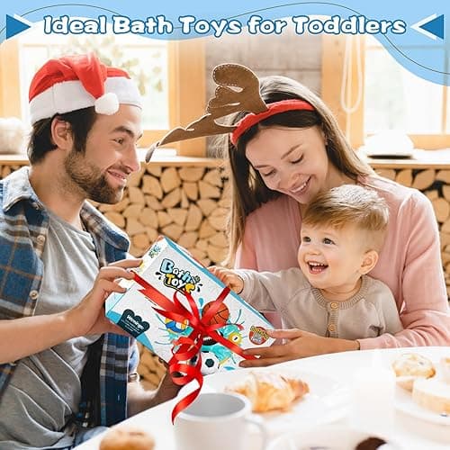 Light Up Bath Toys, Bathtub Basketball Hoop for Kids 1-3, Toddler Pool Water Table Toys 6-12-18 Months, Sensory Toys for Tub Pool Swimming Shower, Baby Bathtime Gifts for Newborn Boy Girl Birthday thumbnail 7