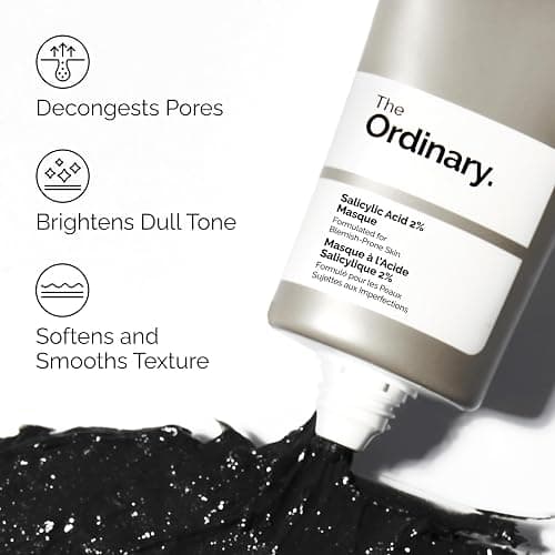The Ordinary Salicylic Acid 2% Masque, Clarifying Charcoal & Clay Mask for Blemish-Prone Skin, 1.7 Fl Oz thumbnail 3