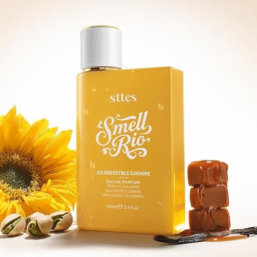 Sttes Perfume 02# (2 Packs) – Irresistible Sunshine – Long-Lasting Vanilla, Salted Caramel & Pistachio Gourmand Eau de Parfum 2×100ml (3.4 fl oz) – Warm Sweet Perfume Gift Set for Women thumbnail 5