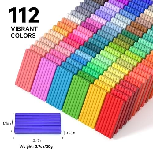 Shuttle Art 112 Colors Polymer Clay Kit, Oven Bake Clay for Kids, 20 Sculpting Tools, 16 Accessories, Non-Toxic, Non-Sticky DIY Crafts for Kids Adults thumbnail 3