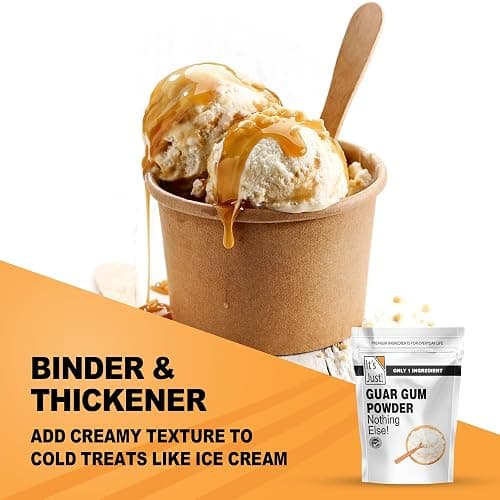 It's Just - Guar Gum, Gluten-Free, Non-GMO, Plant-Based Thickener & Binder, Thickens Cold Items, Keto Baking, Substitute Xanthan Gum, 8oz thumbnail 5