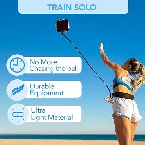 Inscool Volleyball Training Equipment Aid - Level Up Your Skills with Solo Practice, Realistic Repetitions & Adjustable Design - Perfect for Volleyball Players of All Levels & Genders thumbnail 4