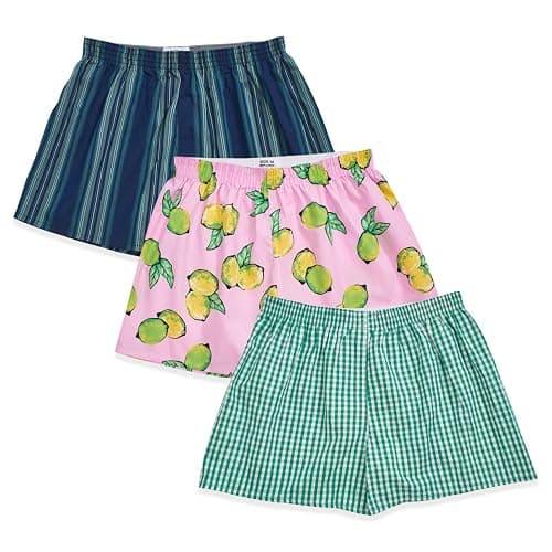 Cinvik Boxer Shorts for Women Gingham Sleep Y2k Printed Boxers Pj Boxer Short Trendy Checkered Baggy Pj Boxers - Image 1