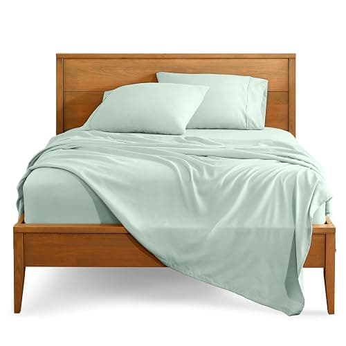 Bare Home Queen Sheet Set - Luxury 1800 Ultra-Soft Microfiber Bed Sheets - Double Brushed - Deep Pockets - Easy Fit - 4 Piece Set - Bedding Sheets & Pillowcases (Queen, Spring Mint) - Image 1