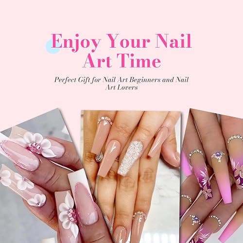 MelodySusie 3Pcs Acrylic Nail Brush Set, Sizes 8/10/14 - Professional Nail Art Tool for Acrylic Application, Powder, Extension & 3D Carving, Pink thumbnail 6