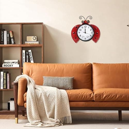 HOBYLUBY Outdoor Clock Silent Non-Ticking, Outdoor Wall Clocks with Thermometer & Humidity, Quartz Clocks Decor for Patio Garden Living Room thumbnail 5