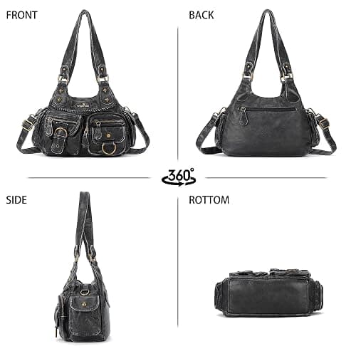 Angel Kiss Hobo Bags for Women Shoulder Bag Shoulder Purses and Handbags Vegan Leather Hobo Handbags Crossbody Bags thumbnail 7