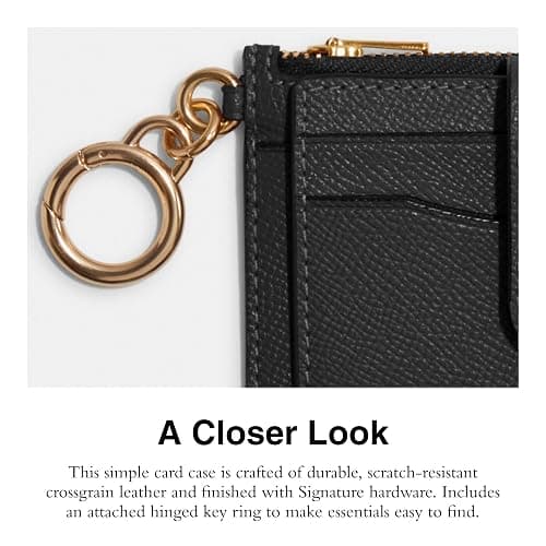 Coach Crossgrain Leather Attachment Card Case thumbnail 4