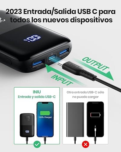 INIU Power Bank, 22.5W Fast Charging 10000mAh Battery Pack USB C Input&Output Portable Charger, PD3.0 QC4.0 Mini Portable Battery Bank USB C with Holder for iPhone 13 12 Pro Max Samsung S21 iPad Pro thumbnail 3