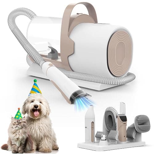 Dog Grooming Vacuum, Pet Grooming Kit, Dog Clipper Nail Trimmer Grinder, 2.5L Dust Cup 7 Grooming Tools 11000Pa Dog Vacuum for Shedding Grooming, Pet Grooming Vacuum for Dogs, Home Cleaning, PG50 Plus - Image 1