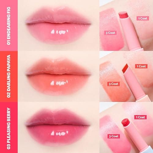 COLORGRAM Fruity Glass Stick 03 Pleasing Berry | Long-Lasting Juicy Lip Tint with Radiant, Glossy Finish | Melting Syrupy Texture for Vibrant, Hydrated Lips | Non-Sticky Shine - Pleasing Berry thumbnail 3