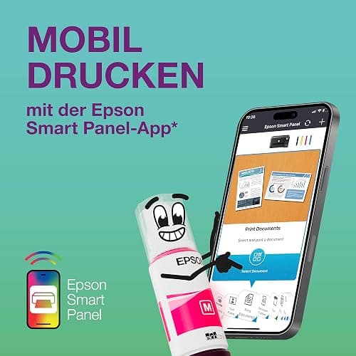 Epson EcoTank ET-8500 Tintentankdrucker | Fotodruck | 6-Farb-Tintensystem | WLAN | A4 | Drucken, Kopieren, Scannen | 10.9 cm Touchscreen | Duplexdruck | hinterer Papiereinzug thumbnail 12