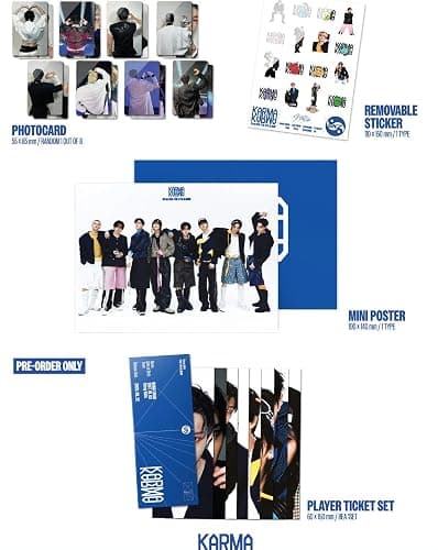 Stray Kids KARMA [CEREMONY Ver.] 4th Album CD + Photobook + Photocard + Poster + Sticker thumbnail 3
