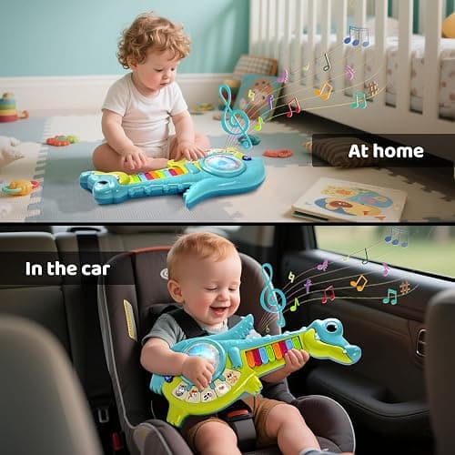 Marstone Toddler Toys for 1 2 Year Old Boy Gift: Baby Musical Toys 12-18 Months, Educational Learning Piano Guitar for Baby 1-3 with Animals and Sounds, 1st First Birthday Gifts for Kids, Girls thumbnail 5