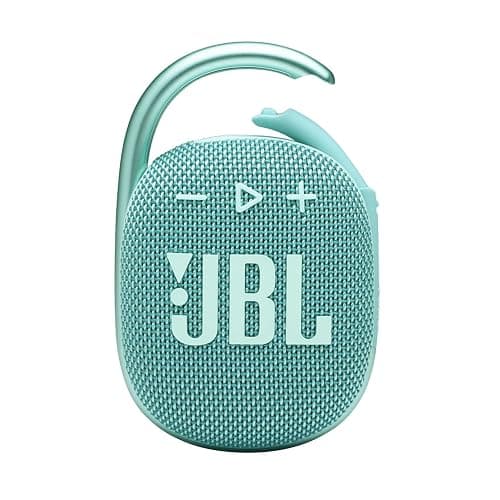 JBL Clip 4, Teal - Portable Bluetooth 5.1 Speaker - Up to 10 Hours of Play - Waterproof & Dust Resistant - Includes Noise & Echo-Canceling Speakerphone - Image 1