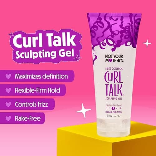 Not Your Mother's Curl Talk Sculpting Gel, Curl Defining Cream, & Curl Foam | Frizz Control Gel, Defining Cream, & Refreshing Curl Foam - 6 & 8 fl oz - Formulated with Rice Curl Complex - Citrus Jasmine thumbnail 6