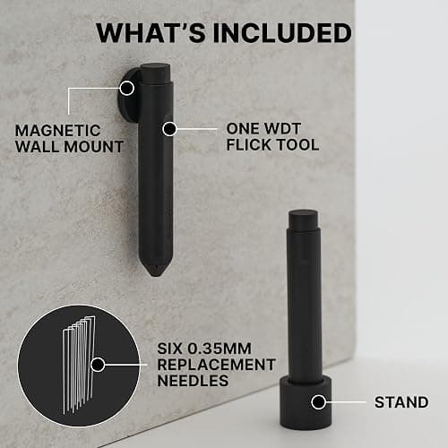 Subminimal Flick WDT Tool| Pen Design Weiss Distribution Technique Espresso Making Tool, Fine Needles, Spring-Loaded Auto Hide Needles, Safe, Easy to Use, 2X Stands in The Box - Black thumbnail 6
