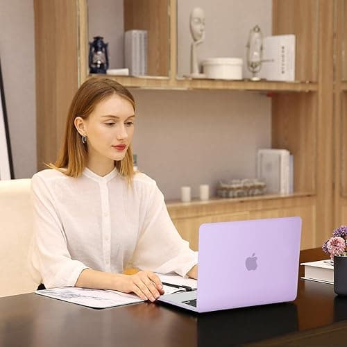 MOSISO Compatible with MacBook Air 13 inch Case 2025 2024 2023 2022 M4 A3240 M3 A3113 M2 A2681, Plastic Hard Shell&Keyboard Cover&Screen Film&Type C for MacBook Air 13.6 inch Case, Purple thumbnail 6