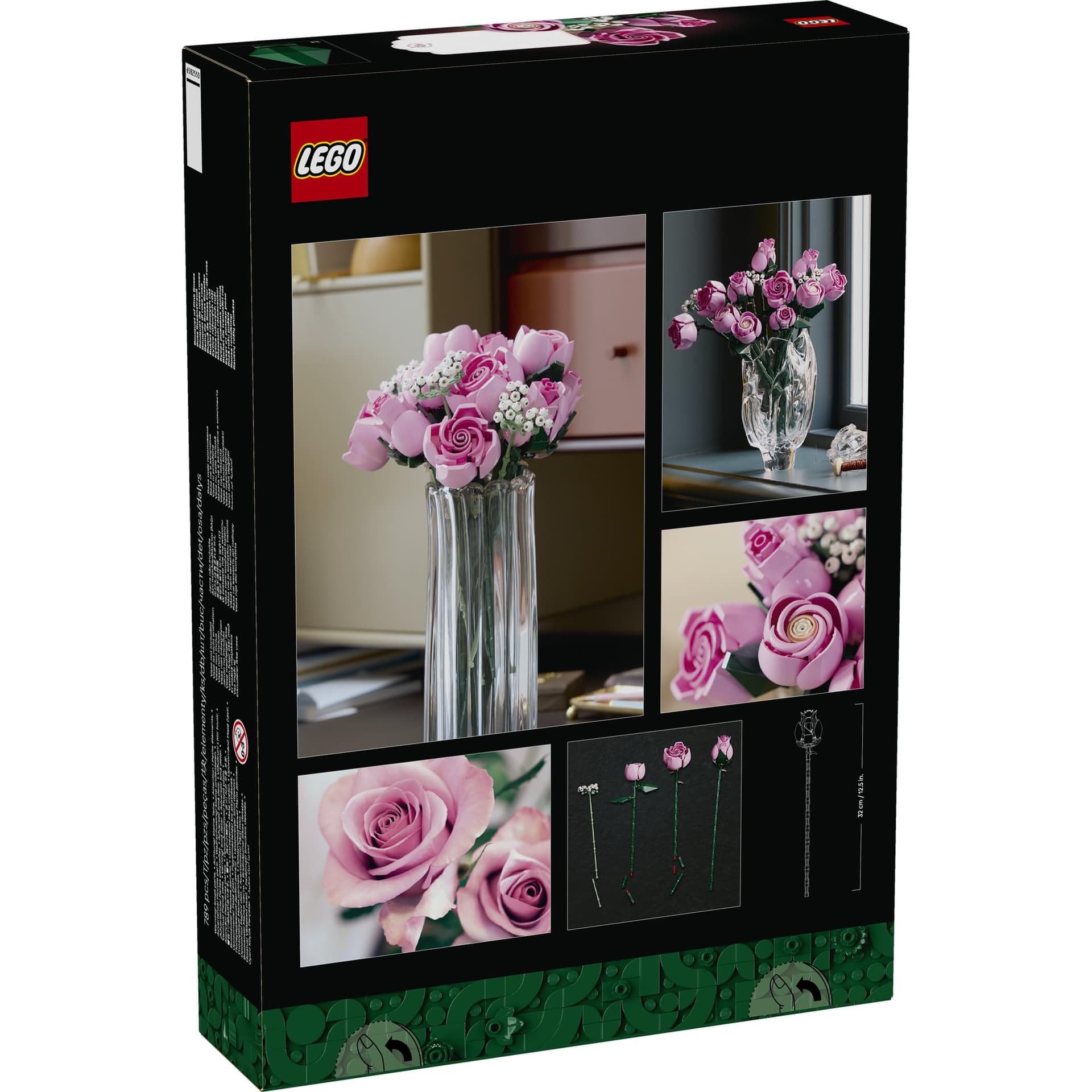 LEGO® Botanicals Bouquet of Pink Roses 10374 Decorative Flowers Building Kit for Adults, Floral Decor, Buildable Flower Arrangement, Mother’s Day, Valentine’s or Birthday Treat for Women and Men thumbnail 11