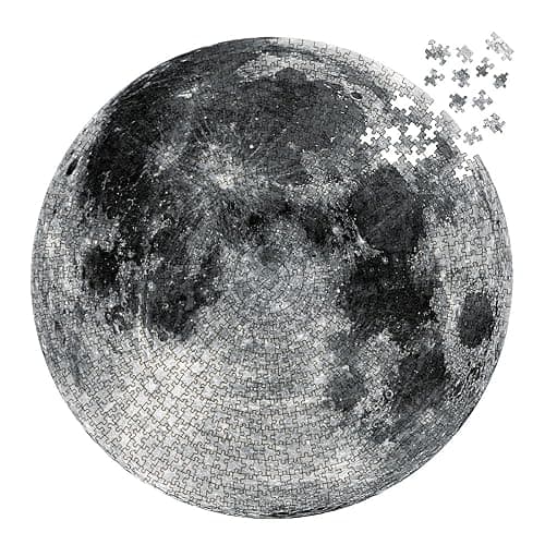MaxRenard Game 1000 Pieces Jigsaw Puzzle Round Puzzle Toy The Moon - Image 1
