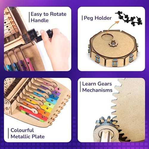 Smartivity DIY Music Machine Toy for Kids 8-14 Years | Create Your Own Music with 7 Preset Songs | STEM Toy | Christmas & Birthday Gift for Girls & Boys 8-14 Years thumbnail 4
