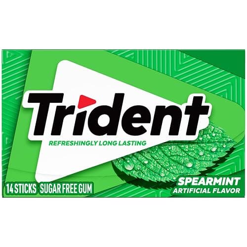 Trident Spearmint Sugar-Free Chewing Gum, 12 Packs of 14 Pieces (168 Total Pieces) thumbnail 6