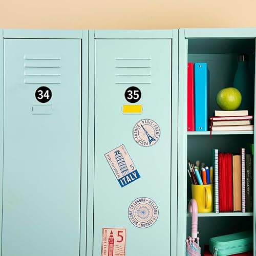 Number Stickers, 1-50 Consecutive Number Labels, 1.18 Inch Self Adhesive Vinyl Labels, Black Waterproof Round Number Decals for Inventory, Storage, Organization, Boxes, Lockers Indoor Outdoor thumbnail 6
