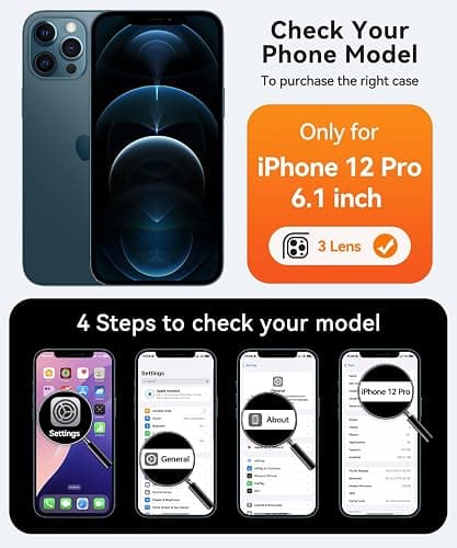 CANSHN Magnetic Compatible with iPhone 12 Pro Case, Upgraded [Full Camera Protection] [Compatible with Magsafe] [Translucent Matte] Shockproof Protective Phone Cover 6.1 Inch - Hot Pink thumbnail 2