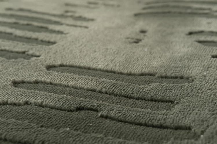 Revival Rugs Shell 6'7"x9' Washable Area Rug for Living Room Bedroom - 100% Recycled Oeko-TEX Certified, Medium Pile, Green thumbnail 7