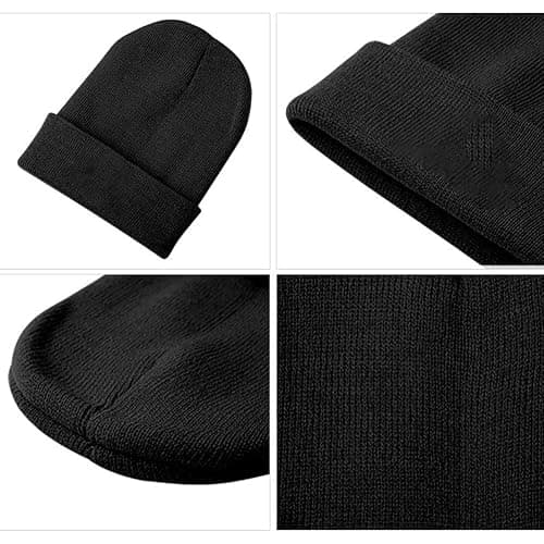 TAIPPAN Unisex Adults Among US Knit Cuffed Beanie Hat, Red, One Size, Winter, Cartoon, Casual, Beanie thumbnail 3