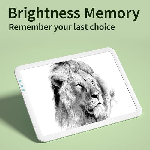 TOHETO A4 Rechargeable Led Super Bright Light Pad Powered by 3500mAh Lithium Battery for Cricut Weeding Vinyl Tool, Portable Wireless Light Board/Box for Tracing, Diamond Painting, Sketching & Drawing thumbnail 7
