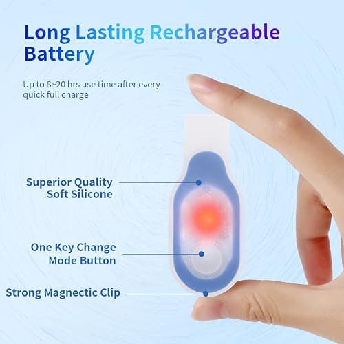 BIRKINHOME Rechargeable Nurse Light Clip On for Night Shift, Bright Hand-Free Nursing Work Flashlight, Lightweight Nurse Scrub Light for Badge, Emergency Clip-on Flashlight for Travel, Walk, Run - Blue thumbnail 3