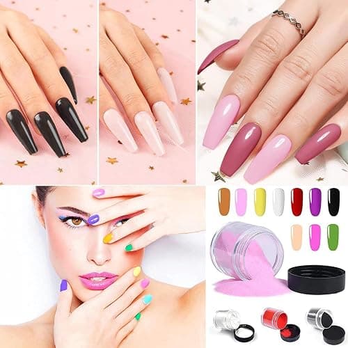 24 Color Acrylic Nail Powder Set, Acrylic Powder Set, Nail DIY Art Design, Acrylic Nail Art 3D Nail Sculpture French Nail Extension, Gift for Women thumbnail 7