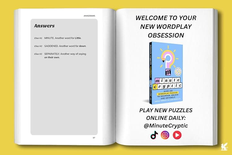 Minute Cryptic: Over 160 Wordplay Puzzles to Decipher, Unlock, and Untangle thumbnail 14
